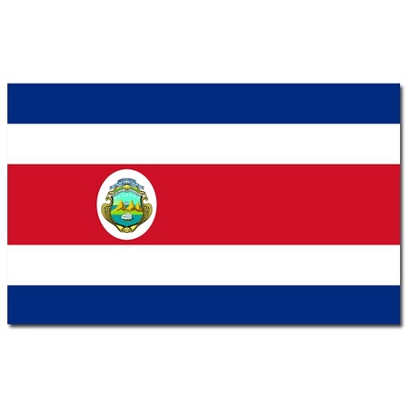 Vlag Costa Rica 90 x 150 cm feestartikelen