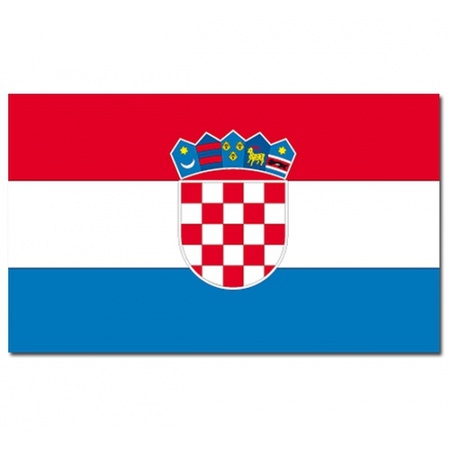 Vlag Kroatie 90 x 150 cm feestartikelen
