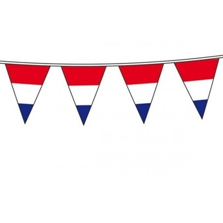 Vlaggenlijn Holland rood wit blauw 10 meter