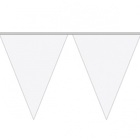 Vlaggenlijn wit 10 meter