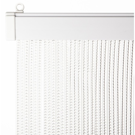 Fly/door curtain grey transparent 93 x 220 cm