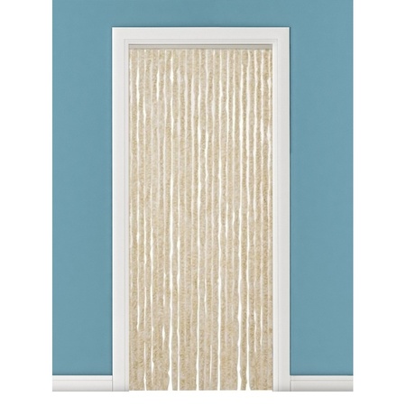 Fly door curtain beige 90 x 220 cm