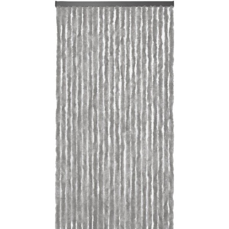 Vliegengordijn/deurgordijn kattenstaart grijs 90 x 220 cm