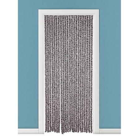 Fly door curtain grey/white 90 x 220 cm