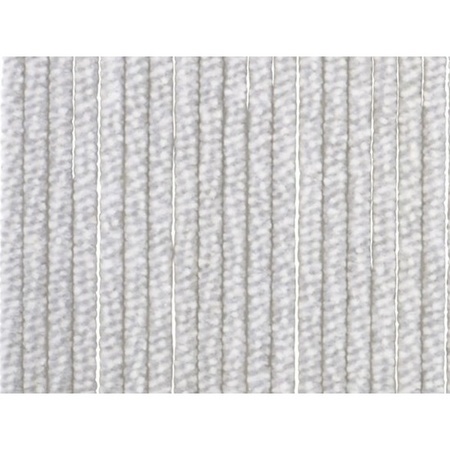 Vliegengordijn/deurgordijn kattenstaart wit/grijs 90 x 220 cm