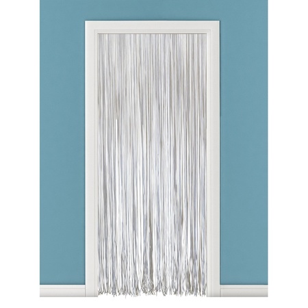 Vliegengordijn/deurgordijn pvc spaghetti wit 230 cm