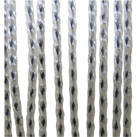 Vliegengordijn/deurgordijn PVC twist zwart 90 x 220 cm