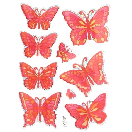 Butterfly balloon stickers 3D