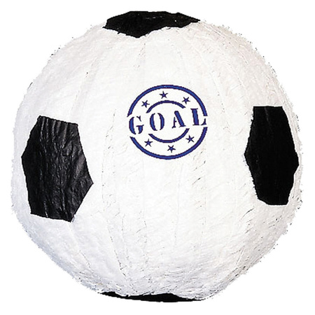 Pinata van een Voetbal set met masker en stok
