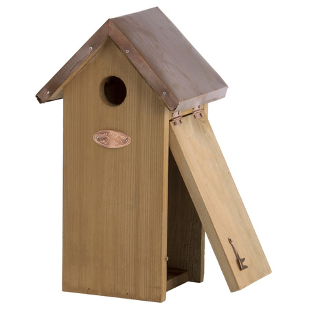 Birdhouse/nest box great tit copper roof 30 cm