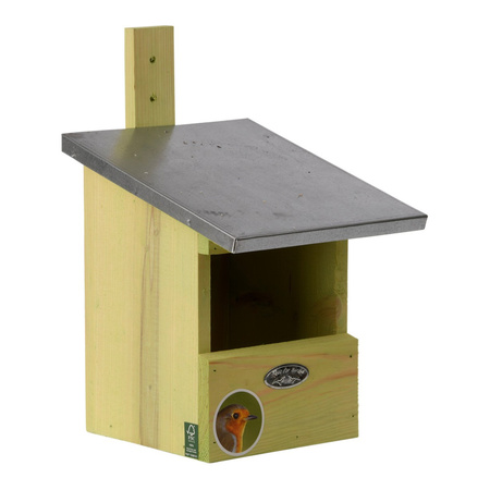 Birdhouse / nest box for robin 21 x 19,2 x 33,3 cm