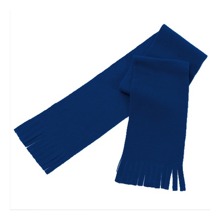 Voordelige kinder/peuter fleece sjaal donkerblauw
