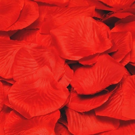 Voordelige luxe rode rozenblaadjes