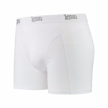 Voordelige witte boxershorts 2-pak Lemon and Soda
