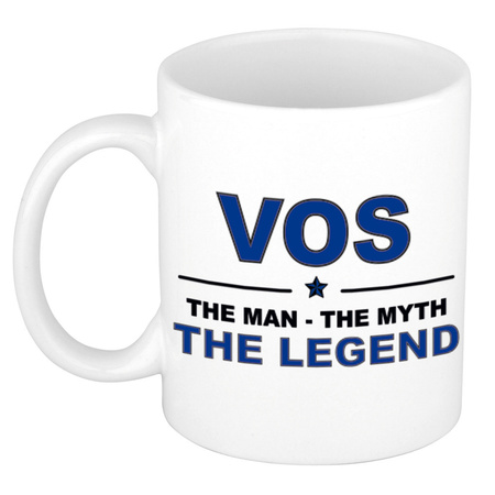 Vos The man, The myth the legend name mug 300 ml