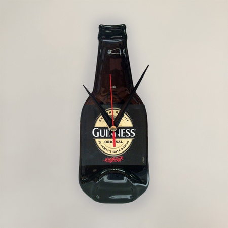 Wandklok - Guinness bier klok - bruin - 22,5 x 9 cm