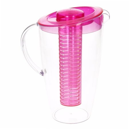 Can with fruit filter pink 25 cm
