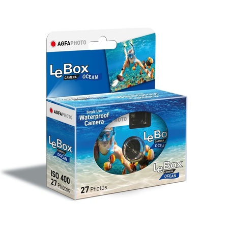 Disposable underwater camera for 27 colored photos