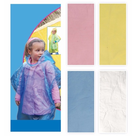 Disposable rainsuit for kids white