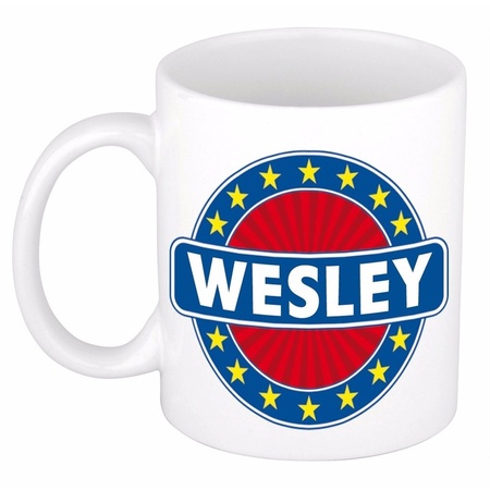 Wesley naam koffie mok / beker 300 ml