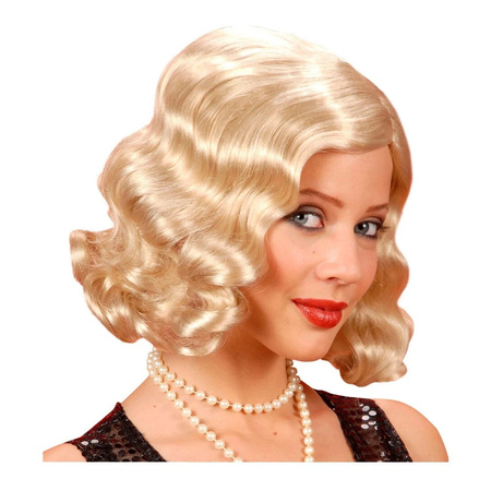 Widmann - 20s and 30s women's wig - Charleston - Roaring Twenties - Medium length - Blonde - Adults 