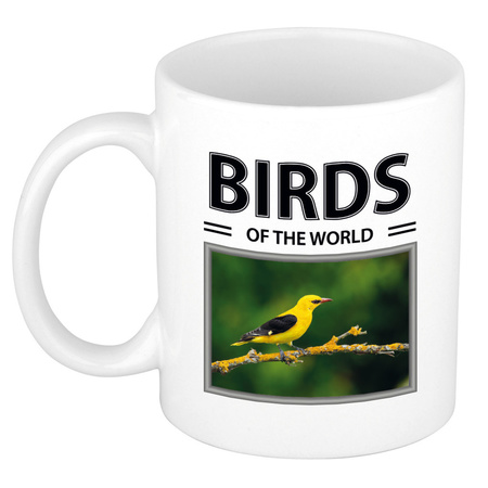 Animal photo mug Oriole birds of the world 300 ml