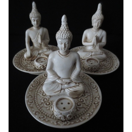 Incense holder set Tibetian buddhas 3 pieces