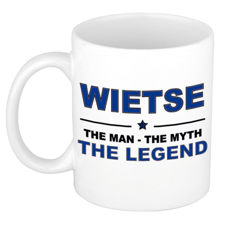 Wietse The man, The myth the legend cadeau koffie mok / thee beker 300 ml