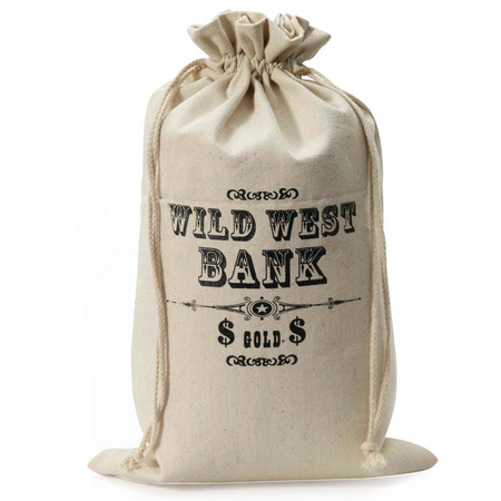 Wild West Bank money bag 49 cm high