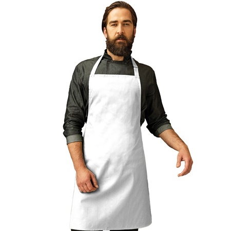Barbecue apron for adults white