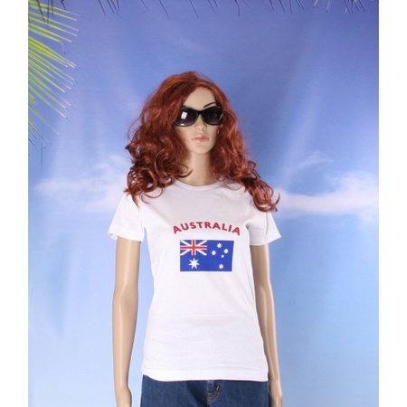 Wit dames t-shirt Australie