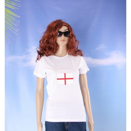 Wit dames t-shirt Engeland