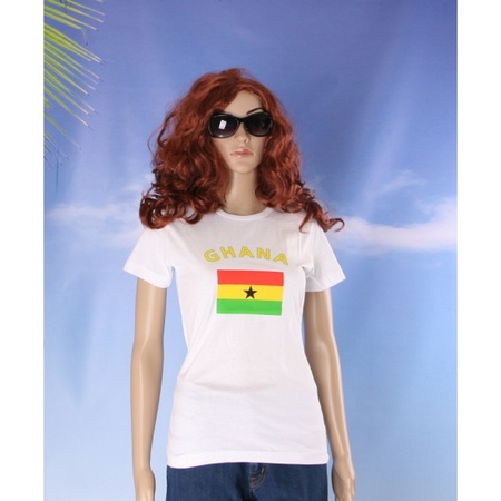 Wit dames t-shirt Ghana