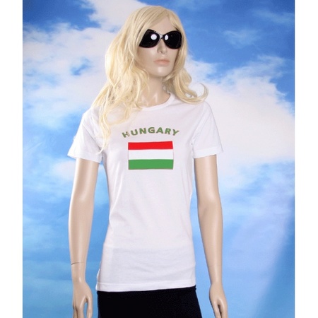 Wit dames t-shirt Hongarije
