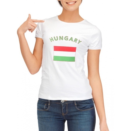 Wit dames t-shirt Hongarije