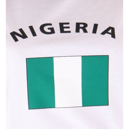 T-shirt flag Nigeria for ladies