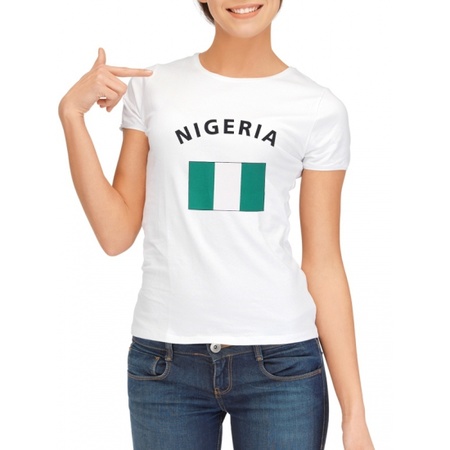 Wit dames t-shirt Nigeria