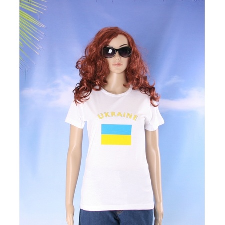 Wit dames t-shirt Oekraine