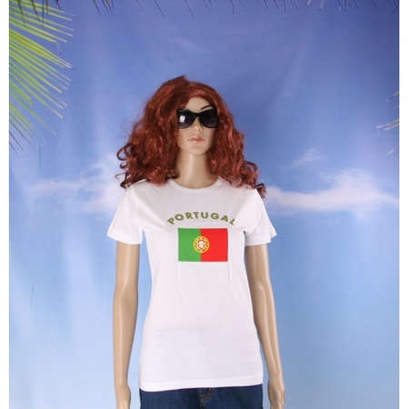 Wit dames t-shirt Portugal