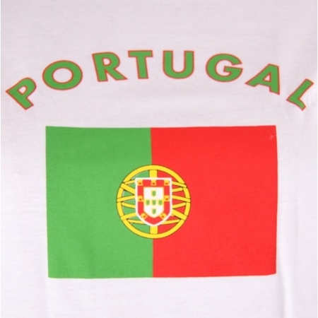 Wit dames t-shirt Portugal