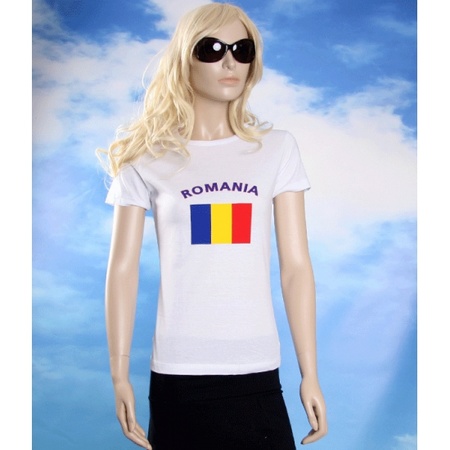 Wit dames t-shirt Roemenie