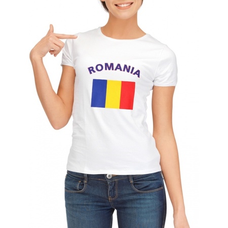 Wit dames t-shirt Roemenie