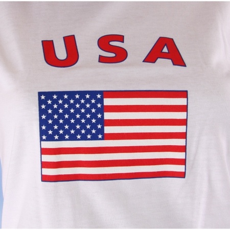 Wit dames t-shirt USA
