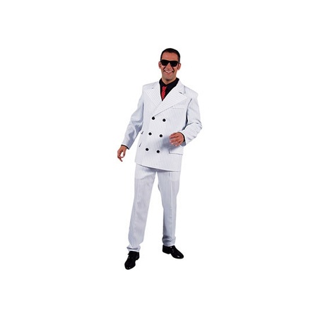 White gangster costume for men