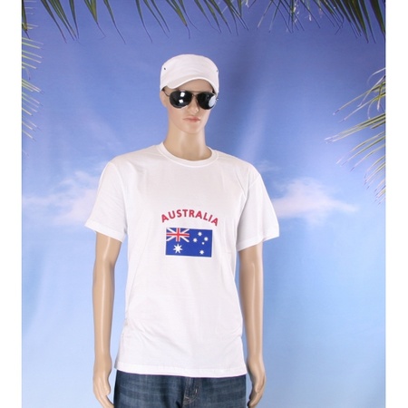 Wit heren t-shirt Australie