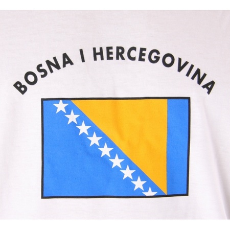 T-shirt with flag Bosnia and Herzegovina
