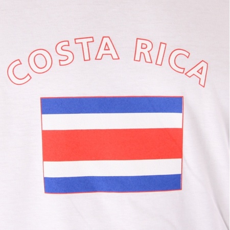 Wit heren t-shirt Costa Rica