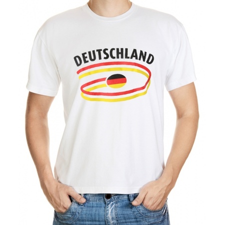Wit heren t-shirt Duitsland