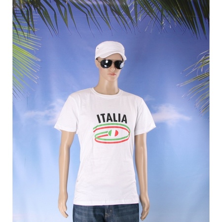 Wit heren t-shirt Italie