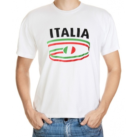 Wit heren t-shirt Italie